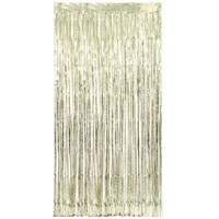 Fringe Door Curtain - Gold- alt image 0