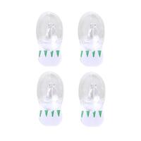 Removable Hooks Oval Clear Plastic 33mm x 23mm 4pk- alt image 0