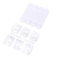 Removable Hooks Plastic 2.7cm x 2.1cm 6 Pack- alt image 0