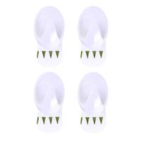 Removable Hooks Oval Plastic 33mm x 23mm 4pk- alt image 0