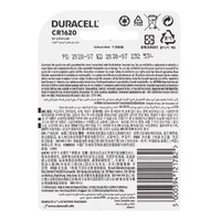 Duracell Specialty CR1620 3V Lithium Coin Battery DL1620- alt image 0