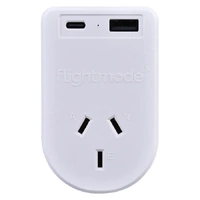 Flightmode Outbound AU/NZ to UK/HONG KONG Travel Adaptor with USB Type C & A- alt image 0