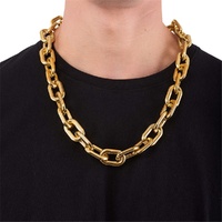 Big Link Gold Chain Necklace- alt image 0