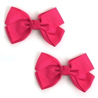 Pink Hair Clip Bow - 2 Pack- alt image 0