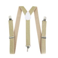 Plain Suspenders - Metallic Gold- alt image 0