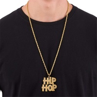 Hip Hop Bling Gold Chain Necklace- alt image 0