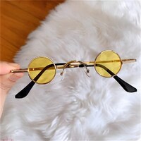 Retro Hip Hop Glasses - 2 Assorted Black & Yellow - Randomly Selected- alt image 0