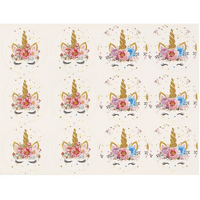 Paper Loot Bags with Stickers Unicorn 8 Pack- alt image 0