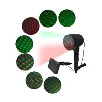 Solar Powered Laser Motion Dot Red Green Pattern Lights- alt image 0