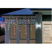 400 LED Solar Icicle Lights - Multi Colour- alt image 0