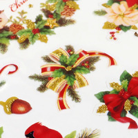 Christmas Stickers - Holly Wreaths - 1 Sheet- alt image 0