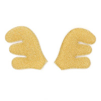 Christmas Gold Antler Felt Shapes 71mm 4 Pack- alt image 0