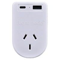 Flightmode Outbound AU/NZ to USA/CANADA Travel Adaptor with USB Type C & A- alt image 1