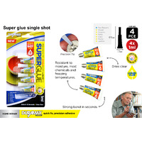 4pcs Single Shot Super Glue 4 x 1ml- alt image 1