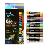 Mont Marte Metallic Oil Pastels 12pc- alt image 1