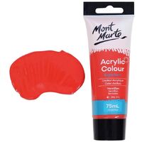 Mont Marte Signature Acrylic Paint 75ml Tube - Vermilion- alt image 1