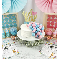 Cake Topper Balls Baby Blue 10 Pack- alt image 1