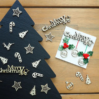 Wooden Mini Merry Christmas 6 Pack- alt image 1