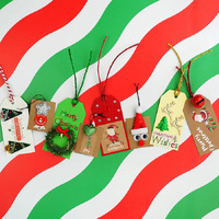 Christmas Felt Glitter Mini Star 8 Pack- alt image 1