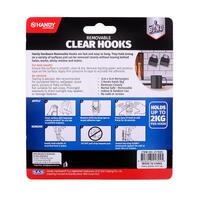 Removable Hooks Rectangle Clear Plastic 50mm x 30m- alt image 2