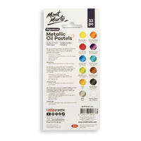 Mont Marte Metallic Oil Pastels 12pc- alt image 2