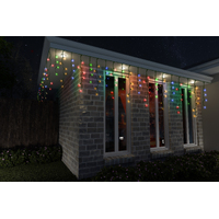 300 LED Icicles Flashing Lights Multi Colour- alt image 2