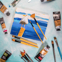 Mont Marte Gallery Series Paint Brush Set - Acrylic 4pc- alt image 5