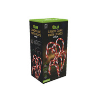 Solar 8 Pack Candy Cane Path LED Outdoor Lights- alt image 6