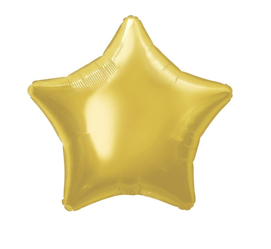 Gold Star 50cm Foil Balloon - Cheap Party Supplies - BargainPlus.com.au