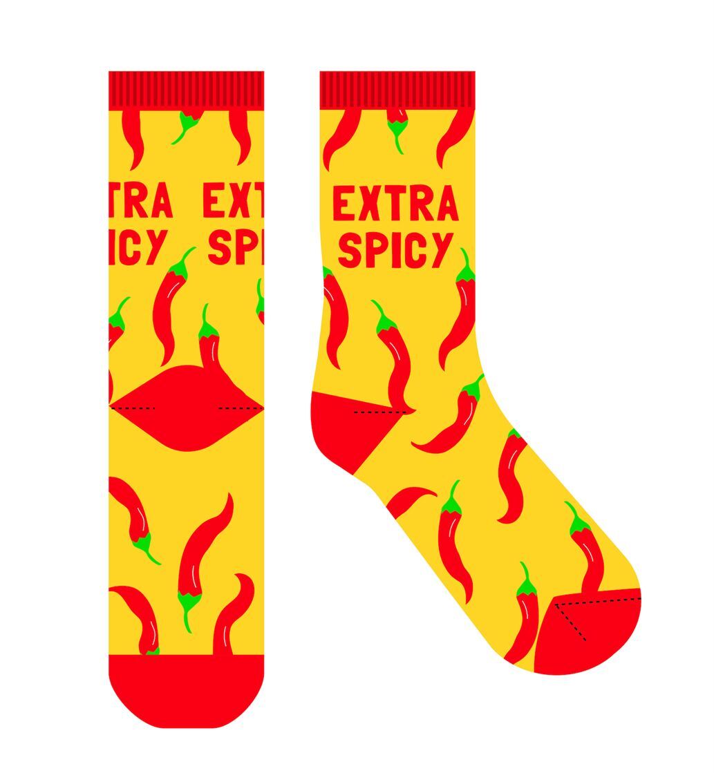 Frankly Funny Novelty Socks - Extra Spicy - Buy Adult Novelty
