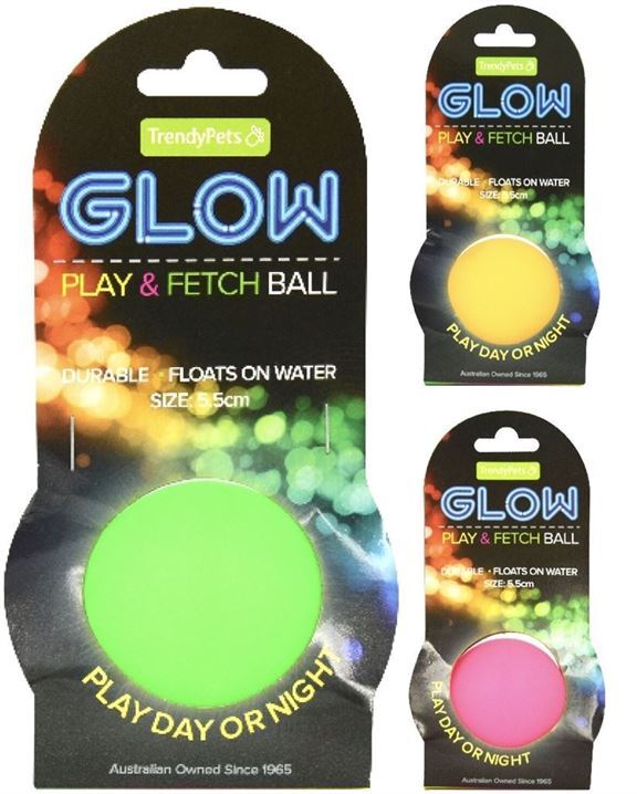 Glow In The Dark Play Fetch Ball 5.5cm - Buy Discount Pet Toy 
