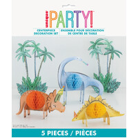 Partying Dino Centrepiece Decoration Kit - 5 Pieces- main image