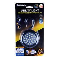 Illuminex Battery Operated Hanging Magnetic Utility Light With Swivel Hook 24 LED- main image