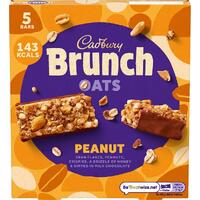 Cadbury Brunch Oats Peanut Bars 5 Pack 160g- main image