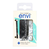 Envi 4.5cm Bobby Hair Pins - 25pk - Black- main image