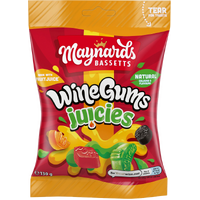 Maynards Bassetts Wine Gums Sweets Bag 130g- main image