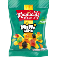 Maynards Bassetts Mini Gems Bag 130g- main image