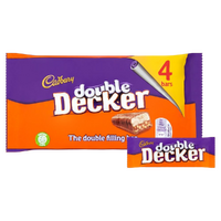 Cadbury Double Decker Chocolate Bars Multipack 4 x 37.3g- main image