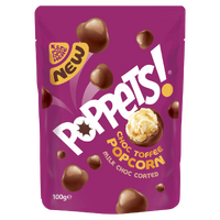 Poppets Chocolate Toffee Popcorn 100g- main image