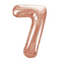 Rose Gold Number 7 Foil Balloon 86cm- main image