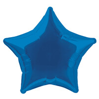 50cm Royal Blue Star Foil Balloon- main image