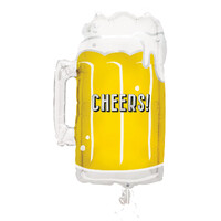 Giant Cheers Beer Mug Foil Balloon- main image