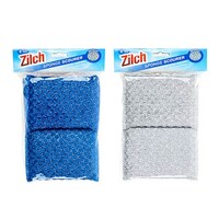 Scourer Metallic Wire Cloth w Sponge Inner 4 Pack- main image