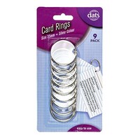 Card Ring Silver 35mm 9 Pack- main image