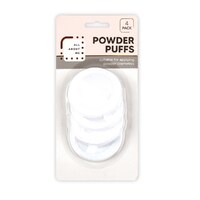 Round Powder Puff White 4 Pack- main image