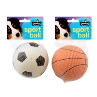 Dog Toy Sports Ball Soccer or Basketball Style Dia 9cm- main image