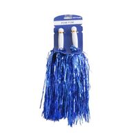 Cheering Squad 2pk Metallic Pom Poms Blue- main image