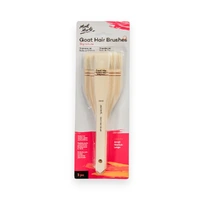 Mont Marte Studio 3pc Goat Hair Paint Brush Set- main image