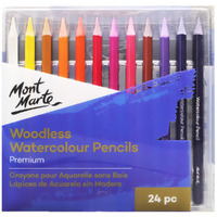 Mont Marte Woodless Watercolour Pencils 24pc- main image