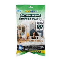 Antibacterial Surface Wipes 60 Pack- main image